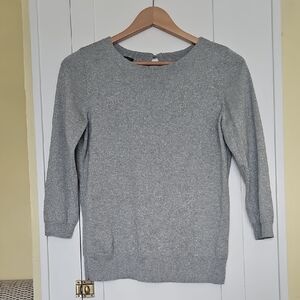 Talbots Silver Metallic Women's Sweater Size M